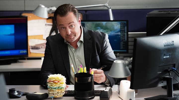 “S.O.S.” - CBS Original Series NCIS, scheduled to air TUESDAY, April 14, 2026 (8:00 PM ET/PT) Pictured (L-R): Sean Murray as Timothy McGee 