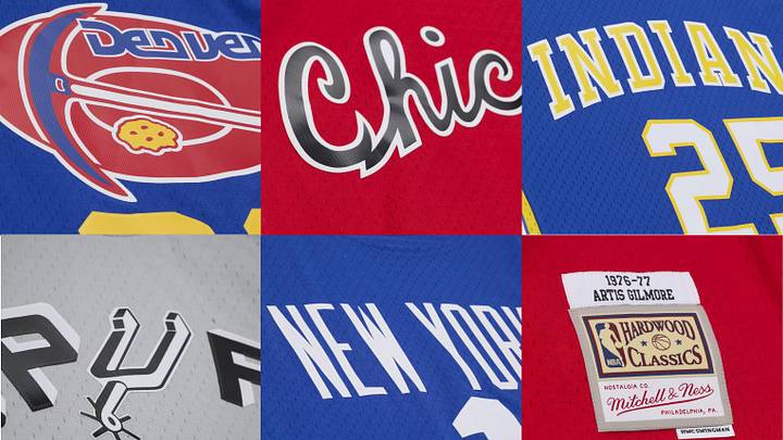 Mitchell & Ness is celebrating the 50th anniversary of the ABA-NBA merger. Mitchell & Ness is celebrating the 50th anniversary of the ABA-NBA merger.