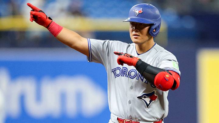 Toronto Blue Jays first baseman Kazuma Okamoto Toronto Blue Jays first baseman Kazuma Okamoto