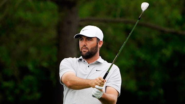 Scheffler shot a 6-under 66 and sits one shot behind DeChambeau.