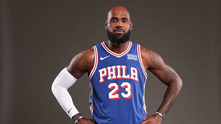 Philadelphia 76ers forward LeBron James. Philadelphia 76ers forward LeBron James.