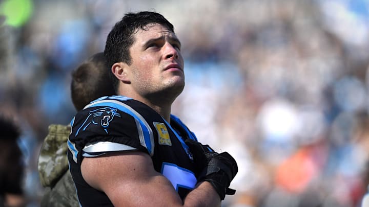 Carolina Panthers middle linebacker Luke Kuechly (59) before the game