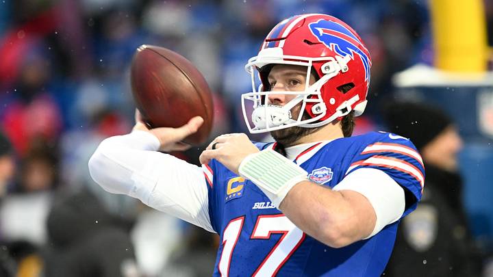 Buffalo Bills quarterback Josh Allen is the face of New Balance football. Buffalo Bills quarterback Josh Allen is the face of New Balance football.