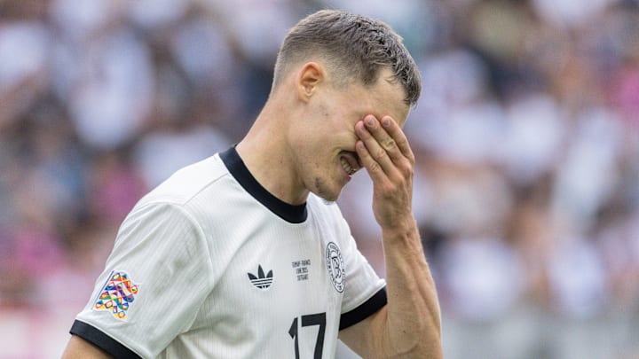 Florian Wirtz did not enjoy his best performance for Germany against France.