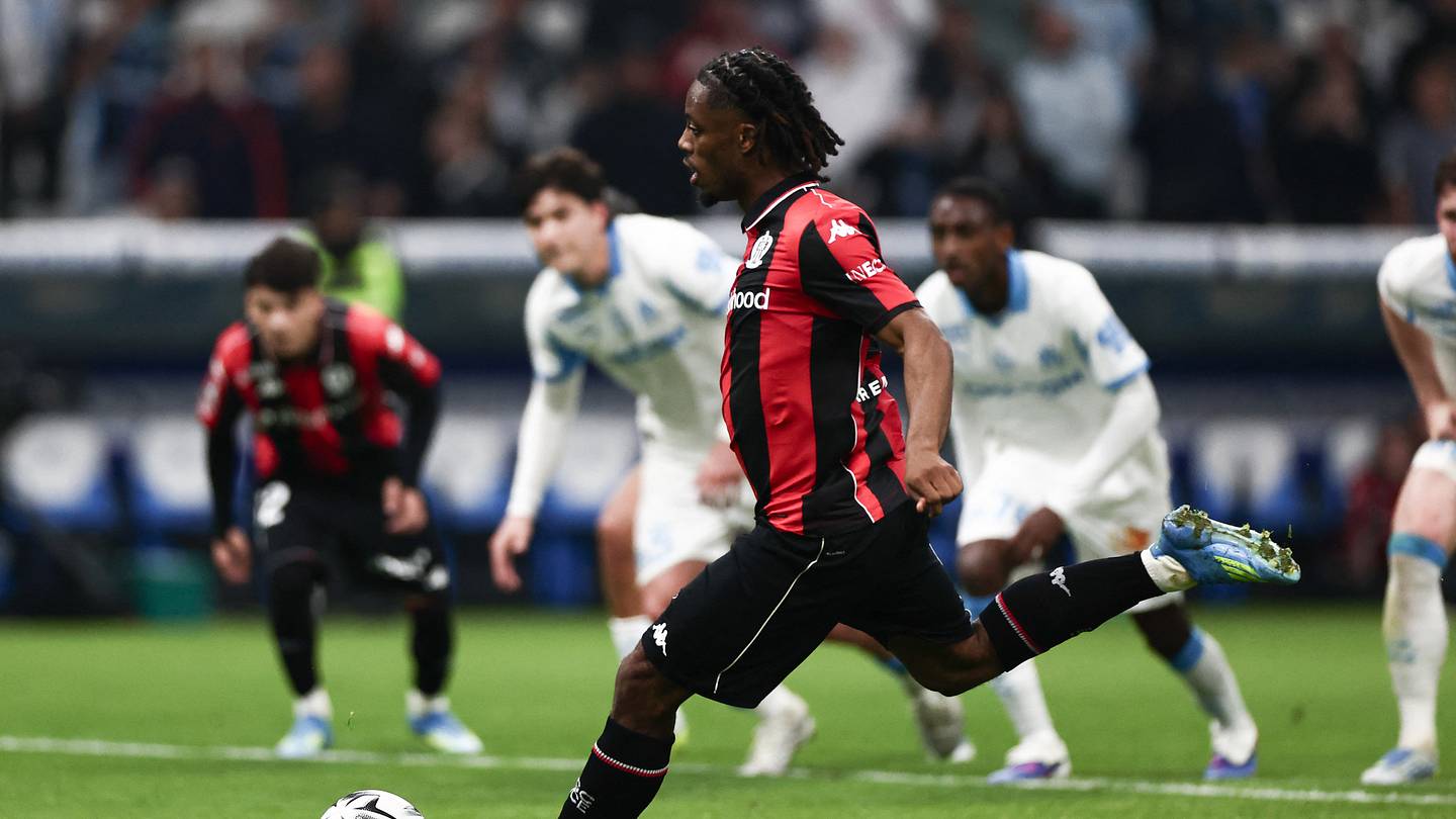 OM PHOTO : Le gros chambrage d'Elye Wahi après le nul arraché par l'OGC Nice au Vélodrome