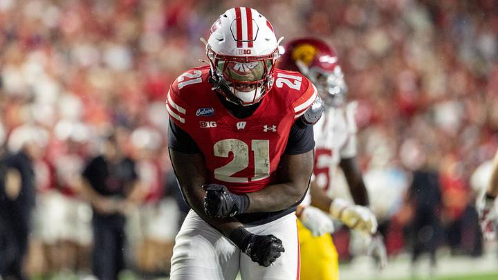 Wisconsin Badgers running back Bryan Jackson II. Wisconsin Badgers running back Bryan Jackson II.