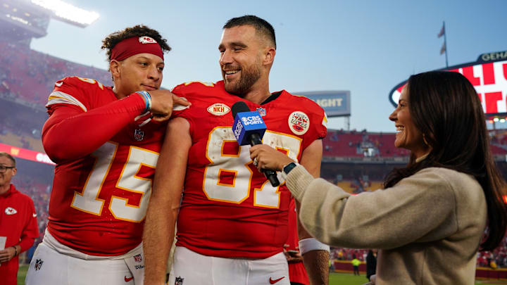 Patrick Mahomes and Travis Kelce have combined for 50 TDs in their illustrious careers together