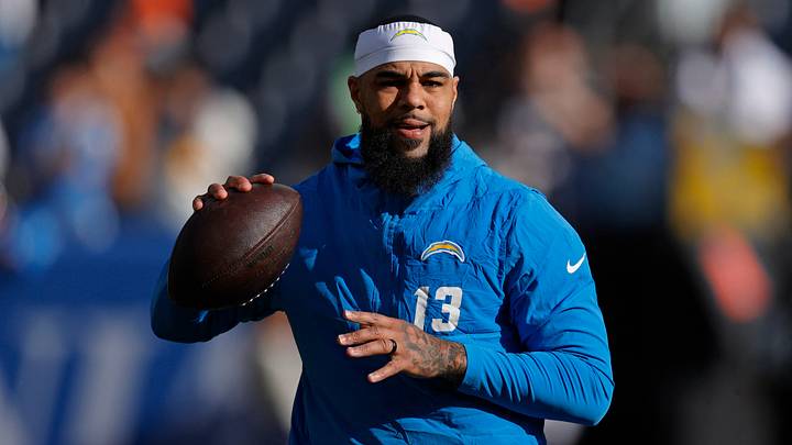Los Angeles Chargers wide receiver Keenan Allen (13) warms up before the game against the Denver Broncos at Empower Field at Mile High. Mandatory Credit: Isaiah J. Downing-Imagn Images