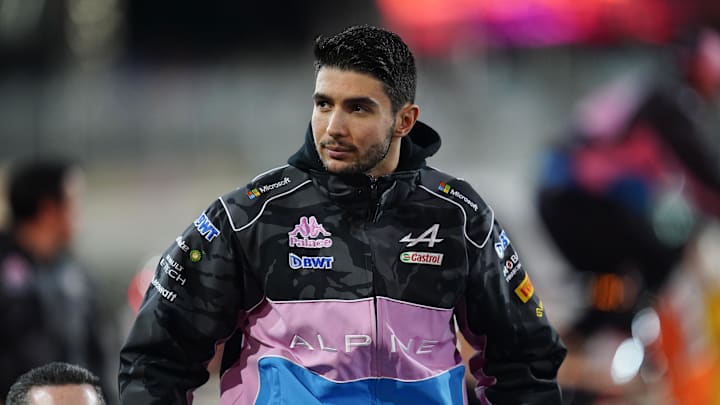 Nov 18, 2023; Las Vegas, Nevada, USA;  BWT Alpine F1 driver Esteban Ocon of France (31) during the Formula 1 Heineken Silver Las Vegas Grand Prix at the Las Vegas Strip Circuit. Mandatory Credit: Lucas Peltier-USA TODAY Sports