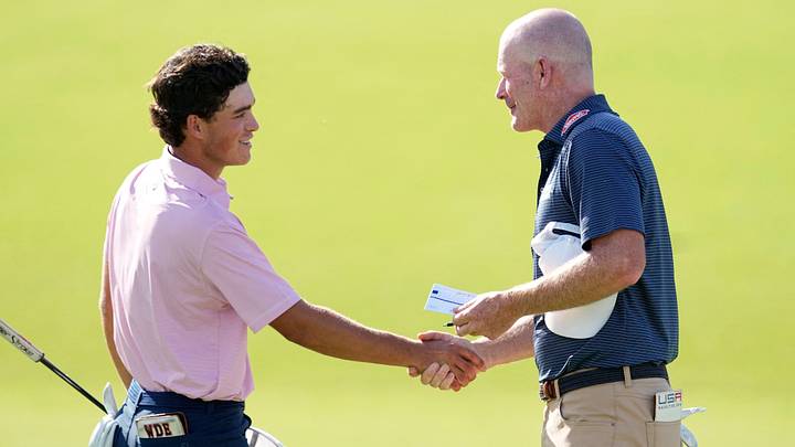 Jackson Koivun will be playing in the Presidents Cup for the first time after being picked by captain Brandt Snedeker. 