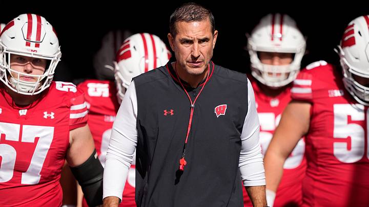 Wisconsin Badgers head coach Luke Fickell. Wisconsin Badgers head coach Luke Fickell.