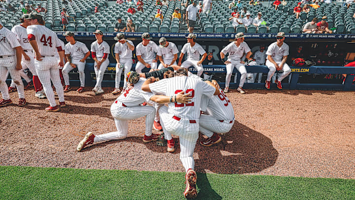 Alabama baseball players in Hoover.