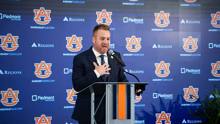 Auburn head coach Alex Golesh spoke on a podcast with college football analyst David Pollack earlier this week. Auburn head coach Alex Golesh spoke on a podcast with college football analyst David Pollack earlier this week.