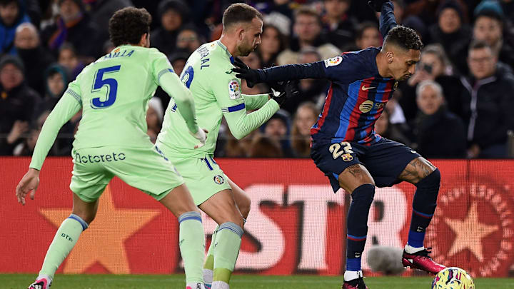 Raphinha deve seguir como titular diante do Getafe