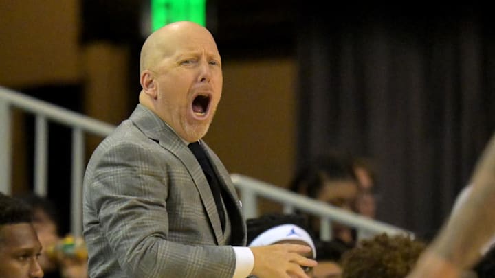 Dec 23, 2025; Los Angeles, California, USA; UCLA Bruins head coach Mick Cronin reacts on the sidelines in the second half against the UC Riverside Highlanders at Pauley Pavilion presented by Wescom Financial. Mandatory Credit: Jayne Kamin-Oncea-Imagn Images