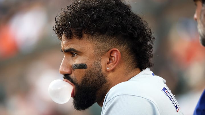 Texas Rangers shortstop Ezequiel Duran.