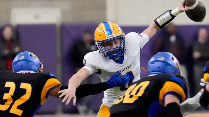 JP Elbert helped Dubuque Wahlert capture gold in Class 3A last year and returns this season on the football field.