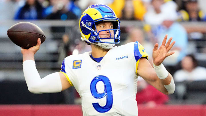 Matthew Stafford and the Rams are home favorites against his former team.