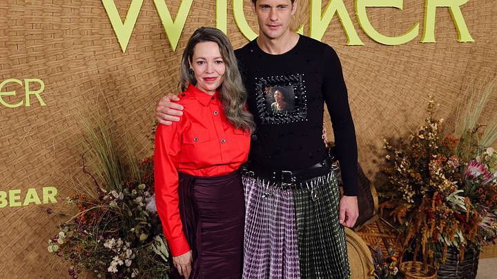 (L-R) Olivia Colman and Alexander Skarsgård attend the Los Angeles premiere of Black Bear's "Wicker" at Directors Guild Of America on October 20, 2026 in Los Angeles, California. 