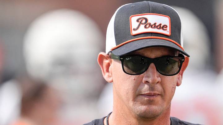 Oklahoma State head coach Eric Morris.