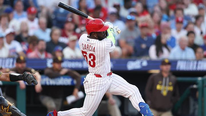Philadelphia Phillies right fielder Adolis Garcia.