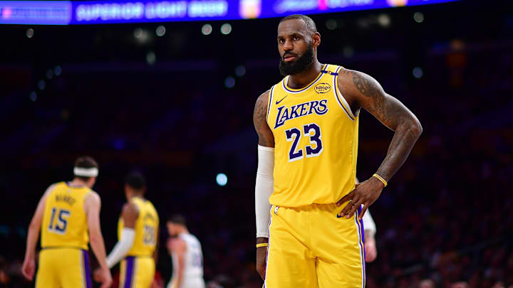 Los Angeles Lakers forward LeBron James.