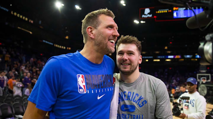 Doncic with Nowitzki back in 2022. 