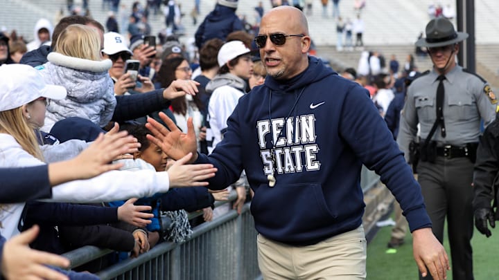 Apr 13, 2024; University Park, PA, USA; Penn State Nittany Lions head coach James Franklin