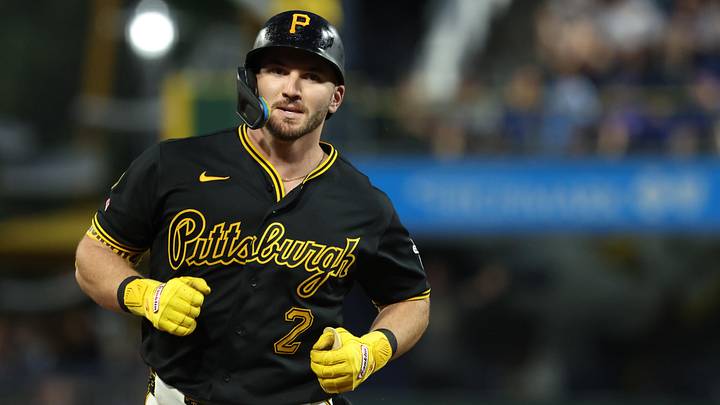 May 26, 2026; Pittsburgh, Pennsylvania, USA;  Pittsburgh Pirates first baseman Spencer Horwitz (2) circles the bases on a solo home run against the Chicago Cubs during the seventh inning at PNC Park. Mandatory Credit: Charles LeClaire-Imagn Images