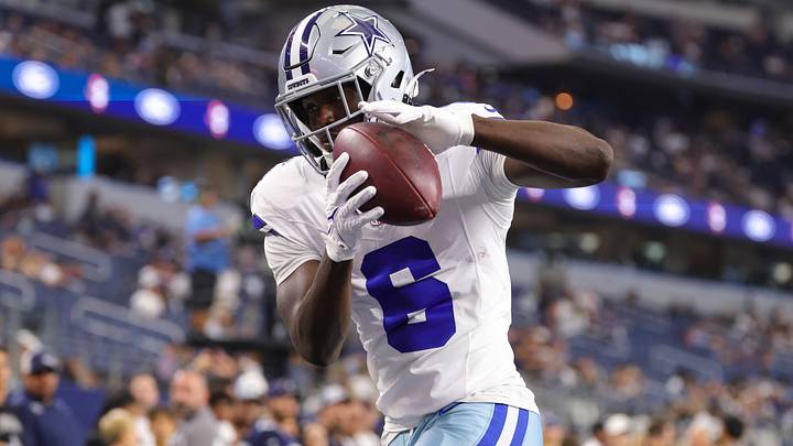 Dallas Cowboys wide receiver Camden Brown (6) catches a pass before the game against the New Orleans Saints at AT&T Stadium. Mandatory Credit: Kevin Jairaj-Imagn Images