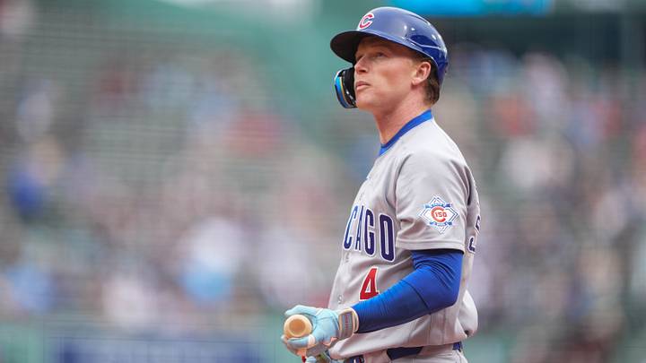 Sep 25, 2026; Boston, Massachusetts, USA; Chicago Cubs center fielder Pete Crow-Armstrong (4) at bat against the Boston Red Sox during the first inning at Fenway Park. Mandatory Credit: Gregory Fisher-Imagn Images Sep 25, 2026; Boston, Massachusetts, USA; Chicago Cubs center fielder Pete Crow-Armstrong (4) at bat against the Boston Red Sox during the first inning at Fenway Park. Mandatory Credit: Gregory Fisher-Imagn Images