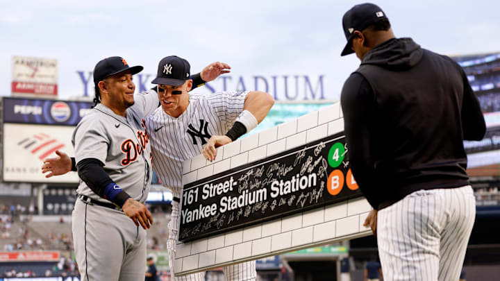 Miguel Cabrera fue homenajeado por Aaron Judge y los Yankees