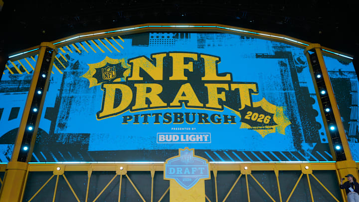 The 2026 NFL Draft Theater stage at Acrisure Stadium. Mandatory Credit: Kirby Lee-Imagn Images