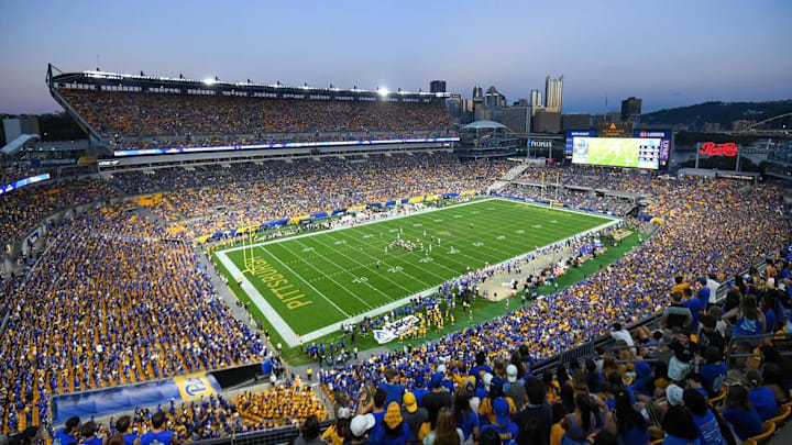 A nearly full house for for the 'Backyard Brawl' against West Virginia in 2023.