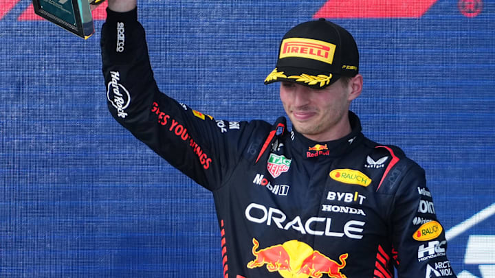 May 7, 2023; Miami Gardens, Florida, USA; Red Bull driver Max Verstappen (1) of the Netherlands