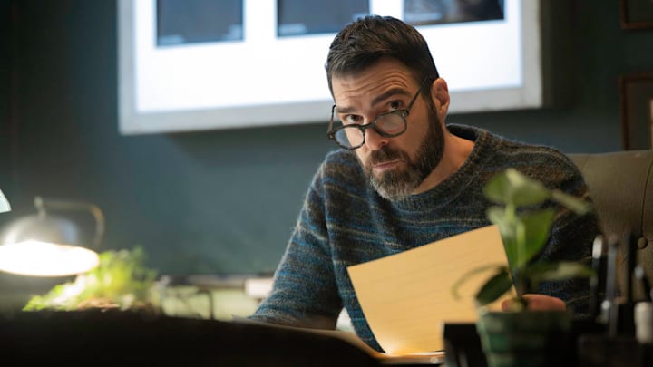 BRILLIANT MINDS -- "The Rabbit Hole" Episode 213 -- Pictured: Zachary Quinto as Dr. Oliver Wolf 