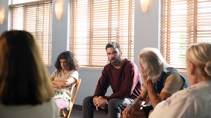 BRILLIANT MINDS -- "The Pusher" Episode 203 -- Pictured: Zachary Quinto as Dr. Oliver Wolf -- (Photo by: Pief Weyman/NBC)