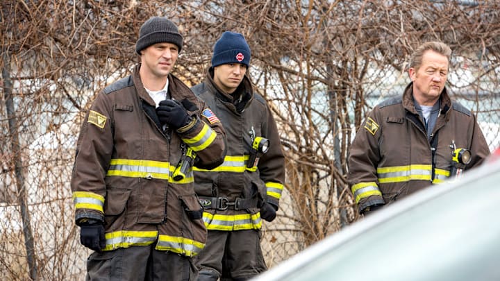 CHICAGO FIRE -- "The Tendency of a Drowning Victim" Episode 816 -- Pictured: (l-r) Jesse Spencer as