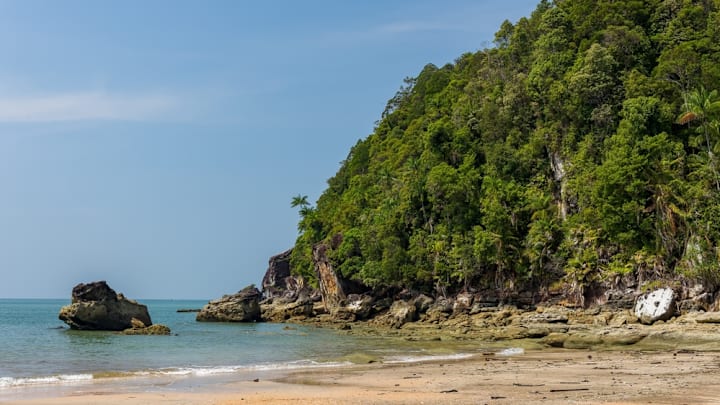 Beach on a remote island