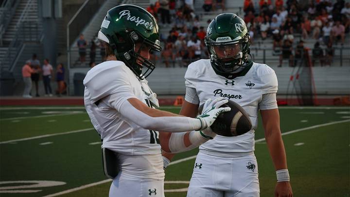 Prosper players Braden Schleifer-Bell (left) and Tyler Albert Prosper players Braden Schleifer-Bell (left) and Tyler Albert