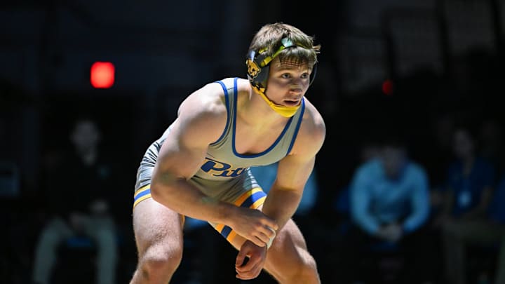Pitt Wrestling redshirt junior Luca Augustine 