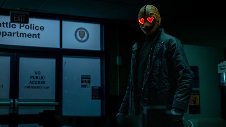 The Heart Eyes killer from Screen Gems and Spyglass Media Group's HEART EYES