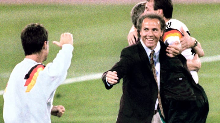 Franz Beckenbauer beim WM-Titel 1990