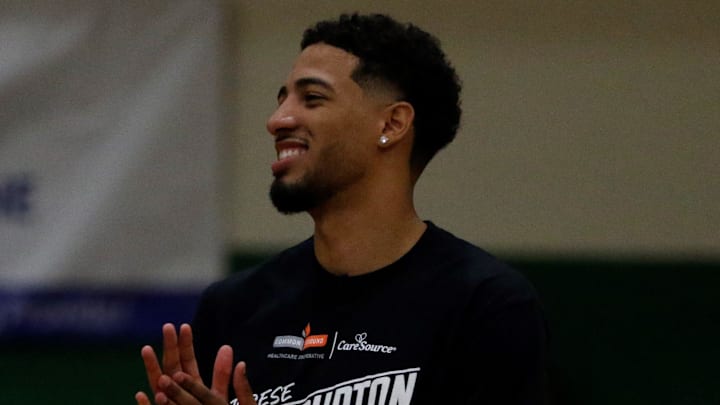 Highlights from Tyrese Haliburton ProCamp held Wednesday, August 28, 2024, at Haliburton's alma mater, Oshkosh North High School.