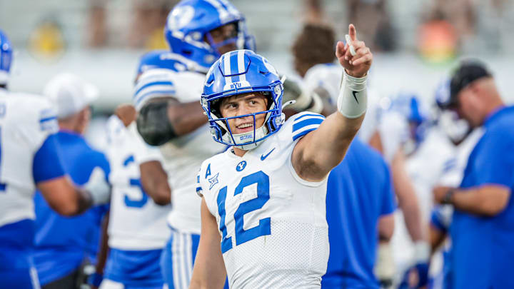 BYU QB Jake Retzlaff against UCF