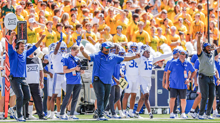 BYU head coach Kalani Sitake against Baylor
