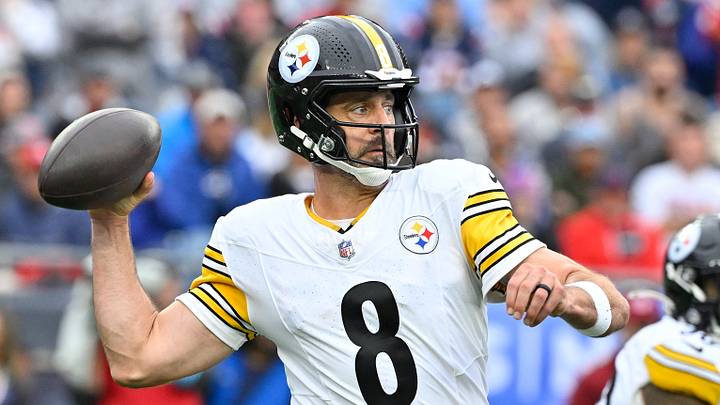 September 20, 2026; Foxborough, Massachusetts, USA; Pittsburgh Steelers quarterback Aaron Rodgers (8) throws a pass during the second half against the New England Patriots at Gillette Stadium. Mandatory Credit: Eric Canha-Imagn Images September 20, 2026; Foxborough, Massachusetts, USA; Pittsburgh Steelers quarterback Aaron Rodgers (8) throws a pass during the second half against the New England Patriots at Gillette Stadium. Mandatory Credit: Eric Canha-Imagn Images