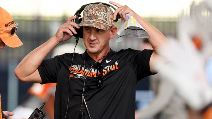 Oklahoma State head football coach Eric Morris.