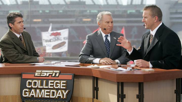 ESPN College GameDay is a weekly television program that airs during the college football season. ESPN College GameDay is a weekly television program that airs during the college football season.