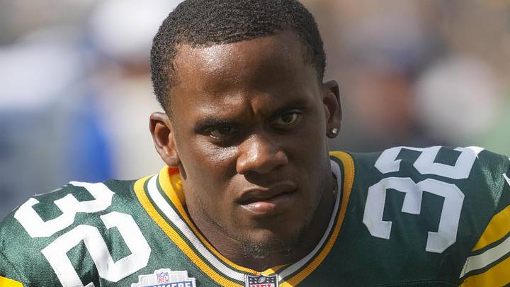 Sep 15, 2024; Green Bay, Wisconsin, USA;  Green Bay Packers running back MarShawn Lloyd (32) following the game against the Indianapolis Colts at Lambeau Field. Mandatory Credit: Jeff Hanisch-Imagn Images
